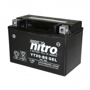 BATTERY 12V 8 Ah NTX9 NITRO SLA MAINTENANCE FREE "READY TO USE" (Lg150xWd86xH105) (EQUALS YTX9-BS / AGM / GEL)