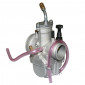 CARBURATEUR TYPE PWK 28 SILVER A BOISSEAU PLAT AVEC POWER JET ENTRE AIR POLI + COUDE TOURNANT + STARTER A TIRETTE -QUALITE PREMIUM- -P2R- 3700948079867