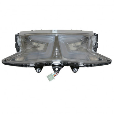 FEU ARRIERE MAXISCOOTER ADAPTABLE HONDA 125 PCX 2014>2017 A LEDS AVEC CLIGNOTANTS TRANSPARENT (HOMOLOGUE CE) -P2R- 3700948080016