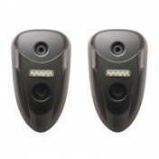 PAD SCOOT REPLAY POUR MBK 50 STUNT AV/YAMAHA 50 SLIDER NOIR AV AVEC LEDS BLANCHES (PAIRE) 3700948082843