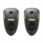 PAD SCOOT REPLAY POUR MBK 50 STUNT AV/YAMAHA 50 SLIDER NOIR AV AVEC LEDS BLANCHES (PAIRE) 3700948082843