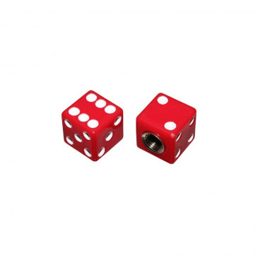 VALVE CAP-SCHRADER - REPLAY RED (PAIR) 3700948081921