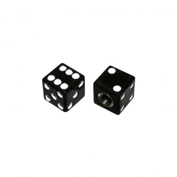 VALVE CAP-SCHRADER - REPLAY BLACK (PAIR) 3700948081914