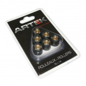 GALET/ROULEAU MAXISCOOTER ARTEK K1 18x14 14,0g (x6) POUR SCOOTER 125 CHINOIS/PEUGEOT 125 TWEET/ KYMCO 125 DINK-STREET, AGILITY/SYM 125 FIDDLE, GTS 3700948078518