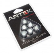 GALET/ROULEAU MAXISCOOTER ARTEK K1 20x12 10,5g (x6) POUR YAMAHA 125 XMAX, MAJESTY, CYGNUS X / MBK 125 SKYCRUISER, SKYLINER, FLAME-X 3700948078532