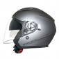 HELMET-OPEN FACE MT BOULEVARD SV DOUBLE VISORS - SOLID GREY TITANIUM MATT XS