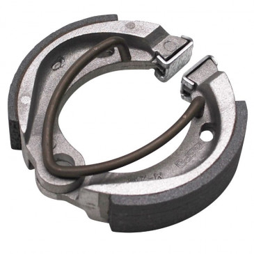 BRAKE SHOE FOR MOPED MBK 51 -FRONT+REAR- (Ø 90mm - 1 SPRING) (SOLD IN PAIRS)