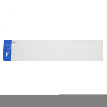 BANDE PLAQUE AUTO 520x110 POUR PVC VIERGE SANS DEP. (VENDU A L'UNITE) 3700948118672