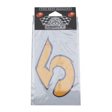 STICKER MERYT - MEDIUM NUMBER 5 YELLOW (H11cm) 3700948131398