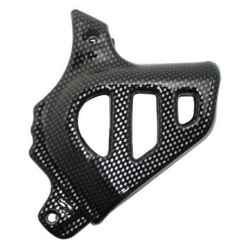 COVER FOR OUTPUT SPROCKET FOR 50cc MOTORBIKE MINARELLI 50 AM6/MBK 50 X-POWER, X-LIMIT/YAMAHA 50 TZR, DTR/PEUGEOT 50 XPS, XR6/RIEJU 50 RS1, SMX/BETA 50 RR/APRILIA 50 RS -REPLAY CARBON- 3700948031568