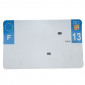BANDE PLAQUE MOTO 210x130 POUR PVC VIERGE DEP. 13/EURO (VENDU A L'UNITE) 3700948119044
