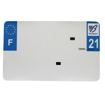PLASTIC STRIP FOR BLANK PVC LICENSE PLATE (MOTORBIKE FORMAT 210X130)-DEPT 21/EUROPE (SOLD PER UNIT) 3700948119112