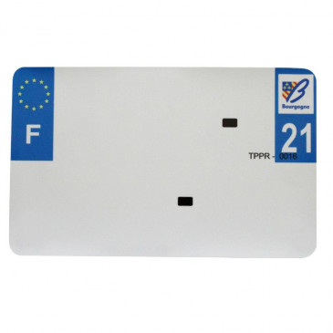 PLASTIC STRIP FOR BLANK PVC LICENSE PLATE (MOTORBIKE FORMAT 210X130)-DEPT 21/EUROPE (SOLD PER UNIT)