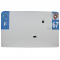 BANDE PLAQUE MOTO 210x130 POUR PVC VIERGE DEP. 67/EURO (VENDU A L'UNITE) 3700948119570