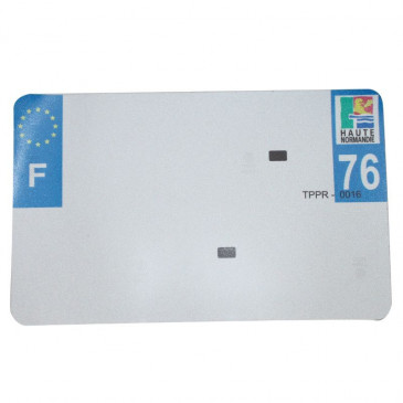 BANDE PLAQUE MOTO 210x130 POUR PVC VIERGE DEP. 76/EURO (VENDU A L'UNITE) 3700948119662