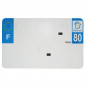BANDE PLAQUE MOTO 210x130 POUR PVC VIERGE DEP. 80/EURO (VENDU A L'UNITE) 3700948119709