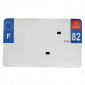 PLASTIC STRIP FOR BLANK PVC LICENSE PLATE (MOTORBIKE FORMAT 210X130)-DEPT 82/EUROPE (SOLD PER UNIT) 3700948119723