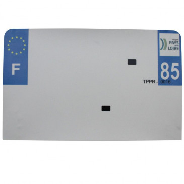 BANDE PLAQUE MOTO 210x130 POUR PVC VIERGE DEP. 85/EURO (VENDU A L'UNITE) 3700948119754
