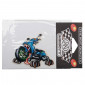 AUTOCOLLANT/STICKER MERYT DESSIN CREATURE SCOOTER (10cm)