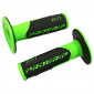 REVETEMENT POIGNEE PROGRIP MOTO OFF ROAD 801 DOUBLE DENSITE FLUO DESIGN VERT FLUO/NOIR CLOSED END 115mm (CROSS/MX) (PAIRE) 0801766065544