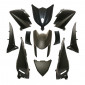 CARROSSERIE/CARENAGE MAXISCOOTER ADAPTABLE YAMAHA 530 TMAX 2012>2014 NOIR MAT (KIT 11 PIECES) -P2R- 3700948080979