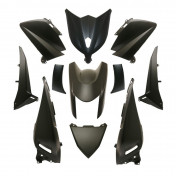 FAIRINGS/BODY PARTS FOR MAXISCOOTER YAMAHA 530 TMAX 2012>2014 BLACK MAT (11 PARTS KIT) 3700948080979