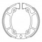 MACHOIRE DE FREIN MAXISCOOTER POLINI ORIGINAL ADAPTABLE POUR HONDA 125 PCX 2010> AR, 125 SH 2000> AR, 125 CBF 2009> AR (DIAM 125 X 25) 8054705044632