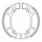 BRAKE SHOE POLINI ORIGINAL FOR HONDA 125 PCX 2010> -REAR-, 125 SH 2000> -REAR-, 125 CBF 2009> -REAR- (176.0311)