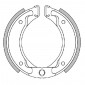 BRAKE SHOE POLINI ORIGINAL FOR MBK 50 BOOSTER -FRONT+REAR-/YAMAHA 50 BWS -FRONT+REAR- (176.0304)