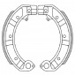 MACHOIRE DE FREIN MAXISCOOTER POLINI ORIGINAL ADAPTABLE POUR PIAGGIO 125 VESPA PX 1998> AV/AR (DIAM 150 x 24) (176.0128) 8054705044472