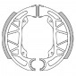 BRAKE SHOE POLINI ORIGINAL FOR PIAGGIO 50 NRG 1996> -REAR-, NTT 1996> -REAR-, FREE 1996> -REAR-, SFERA 1995> -REAR- (176.0275) 8054705044595