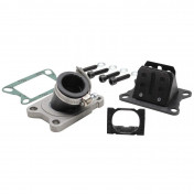REED VALVE MALOSSI MHR VITON + PIPE FOR MINARELLI 50 AM6/MBK 50 X-POWER/YAMAHA 50 TZR/DERBI 50 SENDA/PEUGEOT 50 XPS/GILERA 50 SMT, RCR (FOR PHBG 19-21, INTERN Ø 25mm) 3700948133606