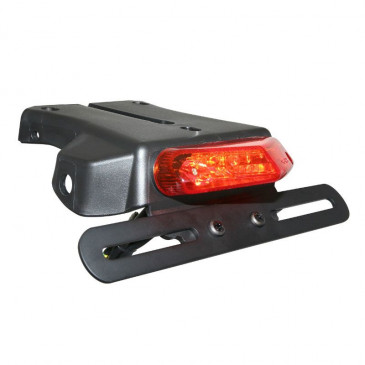 LICENSE PLATE HOLDER +LEDS TAIL LIGHT -RED- WITH BLACK LICENCE PLATE HOLDER (CEE APPROVED) -REPLAY- (L 150mm / H 52mm / Wd 128mm) 3700948089187