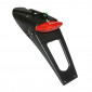 SUPPORT DE PLAQUE IMMATRICULATION AVEC FEU 50 A BOITE/MOTO FEU ROUGE A LEDS (L 430mm / H 125mm / L 135mm) (HOMOLOGUE CE) -REPLAY- 3700948089118