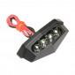 ECLAIRAGE DE PLAQUE IMMATRICULATION REPLAY A LEDS NOIR MAT (OFFRE EXCEPTIONNELLE) 3700948089224