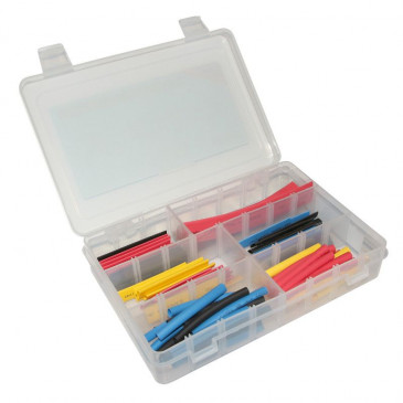 HEAT SHRINK SLEEVE Ø 5,4 - 7,4 - 10,4 - 13,5 mm BLUE/ YELLOW/RED/BLACK (RANGE OF 74 IN A BOX) SELECTION P2R 3700948087343