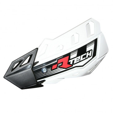 HAND GUARDS FOR MOTORBIKE - MOTOCROSS RTECH FLX WHITE (WITH MOUNTING KIT) (MADE IN ITALY)