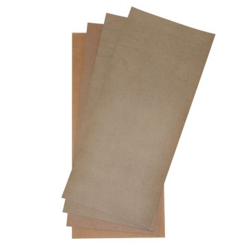 GASKET-TEARPROOF OILED PAPER-TEMP RESIST 150° THICKNESS 1x0,15 mm/1x0,25 mm/2x0,50 mm SHEET : 475 x 210 mm (4 SHEETS) -SELECTION P2R-