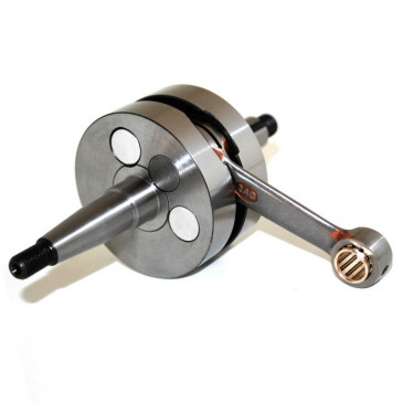 CRANKSHAFT FOR 50cc MOTORBIKE MINARELLI 50 AM6/MBK 50 X-POWER/YAMAHA 50 TZR/PEUGEOT 50 XPS/RIEJU 50 RS2/BETA 50 RR/APRILIA 50 RS 1995>2005 (CRANK TAILS Ø 20 - MOUNTING 2 BEARINGS 6204) -SELECTION P2R 3700948020999