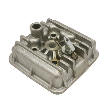 CYLINDER HEAD FOR MOPED FOR PEUGEOT 50 RCX LIQUID COOLING/SPX LIQUID COOLING (WITH CYLINDER HEAD DECOMPRESSOR)