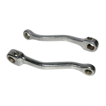 PEDAL CRANK FOR MOPED - LEFT OR RIGHT ( CENTERS 150 mm) CHROMED STEEL(PAIR)