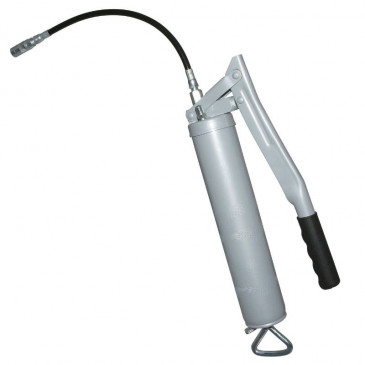 GREASE GUN - HAND LEVER - FLEXIBLE HOSE -4 JAWS CLIP - ALGI (07356000)