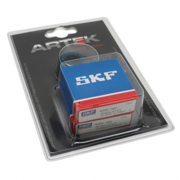 BEARING FOR CRANKSHAFT+SEALS FOR SCOOT ARTEK FOR MBK 50 BOOSTER, NITRO/YAMAHA 50 BWS, AEROX/APRILIA 50 SR/CPI 50 ARAGON/GENERIC 50 IDEO/KEEWAY 50 FOCUS (KIT 6204 SKF POLYAMIDE C4+NBR SEALS) 3700948003848