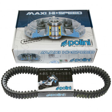 VARIATEUR MAXISCOOTER POLINI HI-SPEED EVOLUTION POUR YAMAHA 560 TMAX 2020>, 530 TMAX 2012> (PACK COMPLET) (241.701.1) 8054705075315