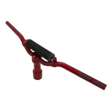 HANDLEBAR FOR SCOOTER REPLAY STREET FOR MBK 50 BOOSTER/YAMAHA 50 BWS ALUMINIUM RED - WITH STEME