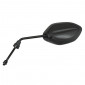RETROVISEUR SCOOT P2R OVAL NOIR GAUCHE DIAM 8mm (BLOQUABLE) 3700948085806
