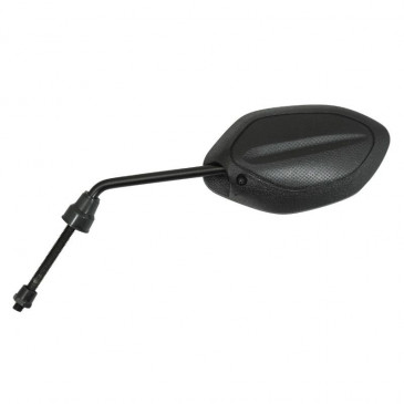 MIRROR FOR SCOOT P2R - OVAL SHAPED - BLACK - LEFT Ø 8mm (CAN BE BLOCKED)