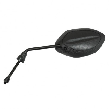 RETROVISEUR SCOOT P2R OVAL NOIR GAUCHE DIAM 8mm (BLOQUABLE) 3700948085806