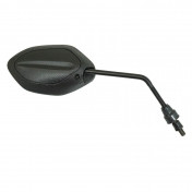 RETROVISEUR SCOOT P2R OVAL NOIR DROIT DIAM 8mm (BLOQUABLE) 3700948085790