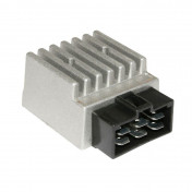 REGULATEUR DE TENSION 50 A BOITE ADAPTABLE DERBI 50 SENDA, GPR / GILERA 50 RCR, SMT / APRILIA 50 RS, RX, SX (CONNECTEUR NOIR - 6 FICHES) -P2R- 3700948087954